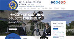 Desktop Screenshot of churchillfellowsact.org.au